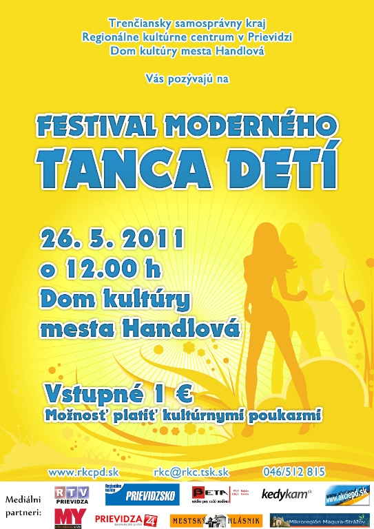 Festival moderného tanca - plagát